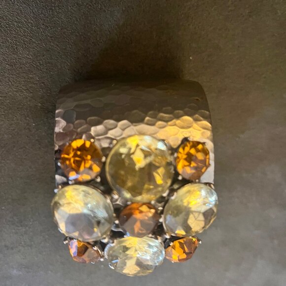 Vintage 1980’s Gerard Yosca Gem Cuff - Picture 5 of 8
